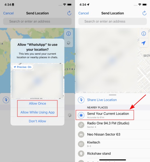 How To Share Location On Whatsapp On Android And Ios (2022) | Beebom